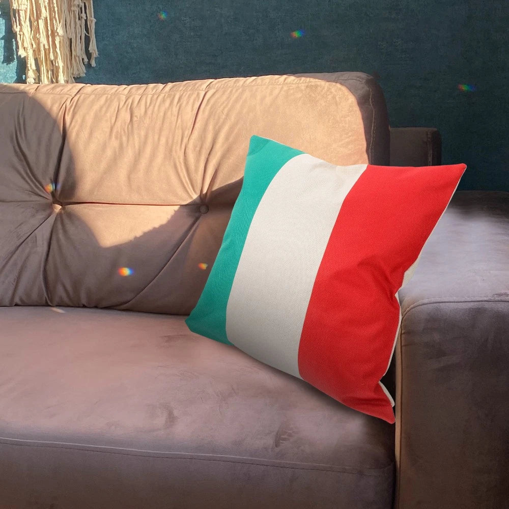 2pcs Italy Flag Pattern Throw Pillow Case Cushion Cover Pillowcase Home Sofa
