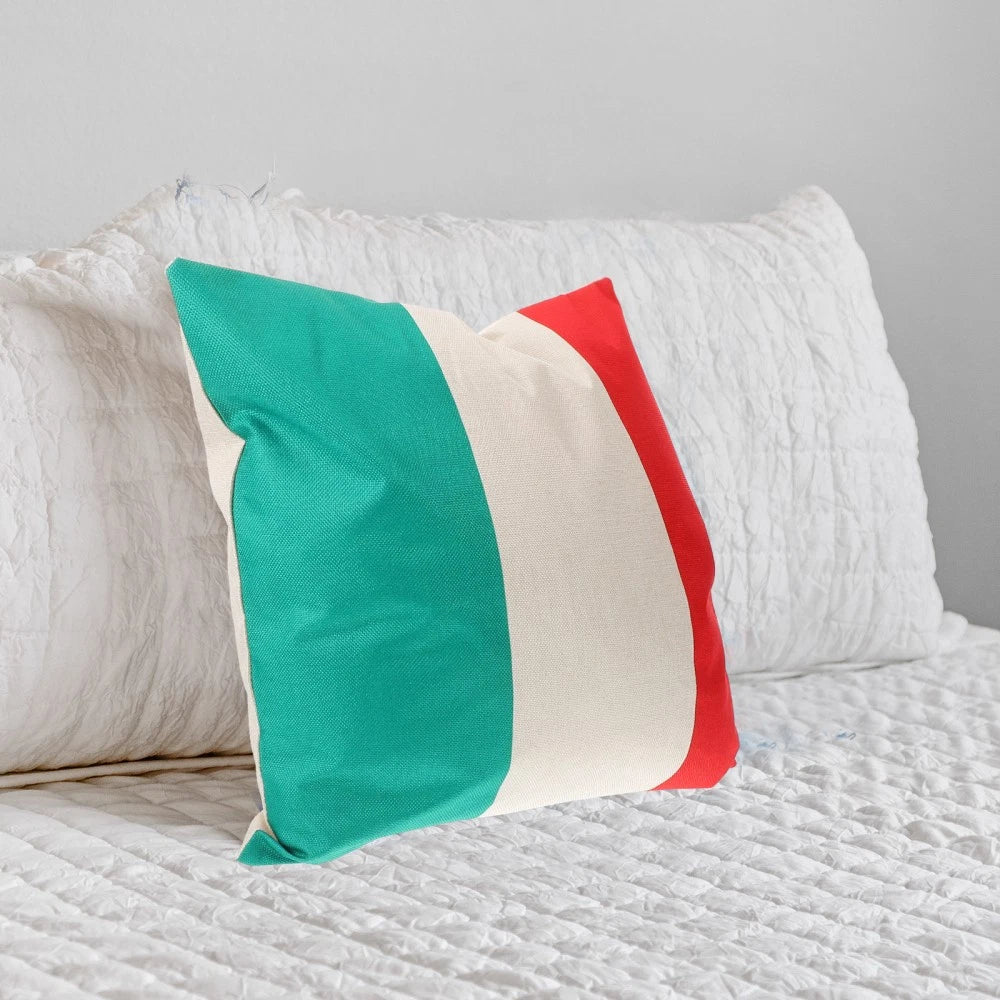 2pcs Italy Flag Pattern Throw Pillow Case Cushion Cover Pillowcase Home Sofa