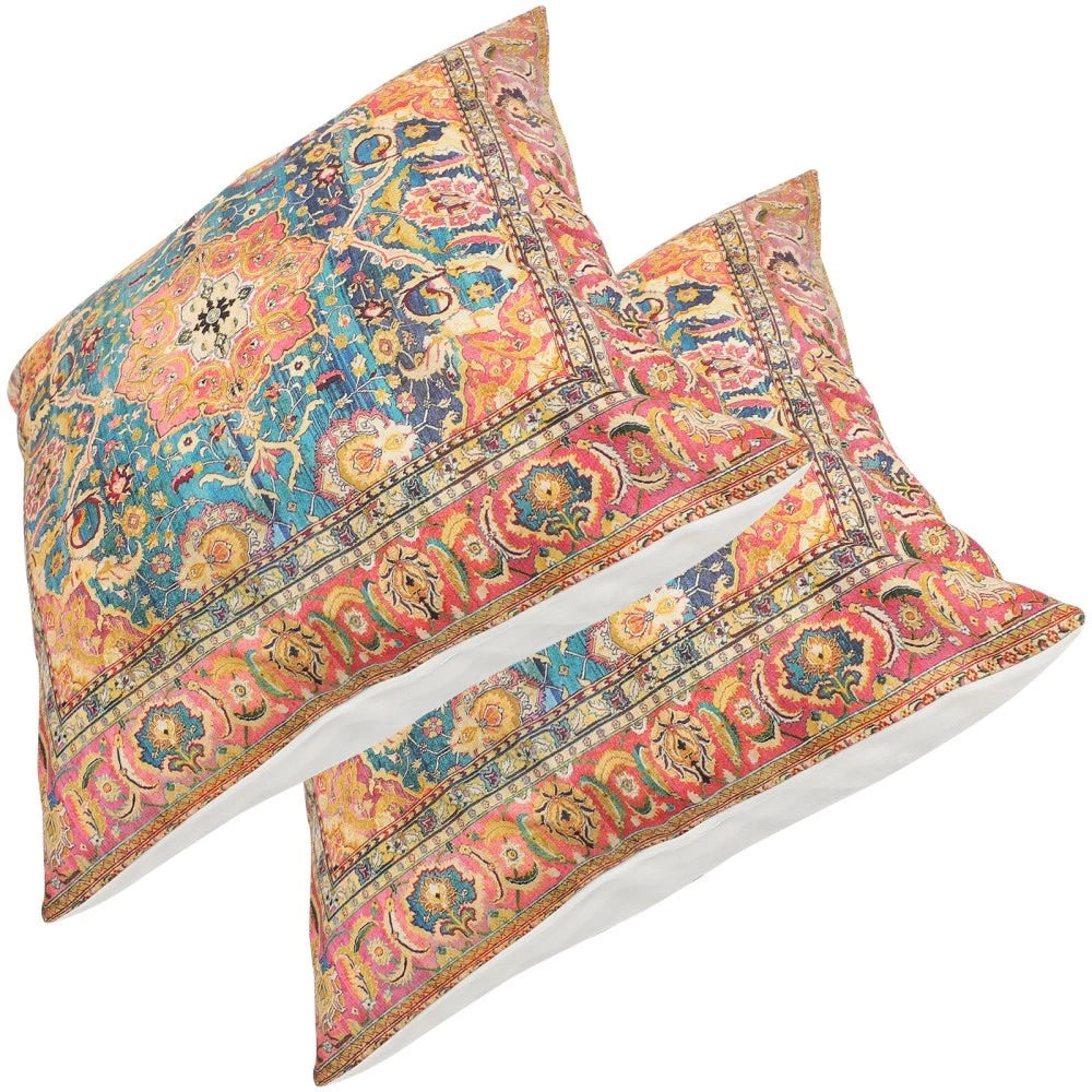 2 Pcs Pillow Case Throw Cushion Cover Boho Style Living Room Covers