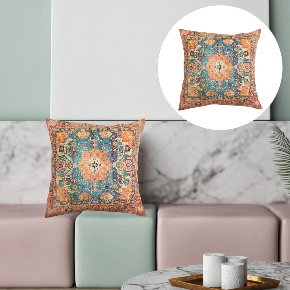 2 Pcs Pillow Case Throw Cushion Cover Boho Style Living Room Covers