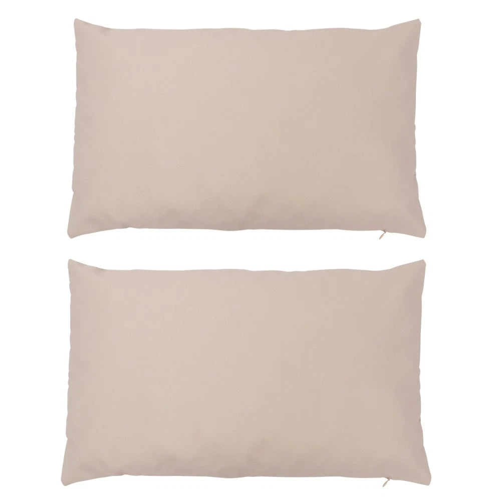 2 Pcs Waterproof Throw Pillowcase Protection Cover Outdoor Cushion Covers