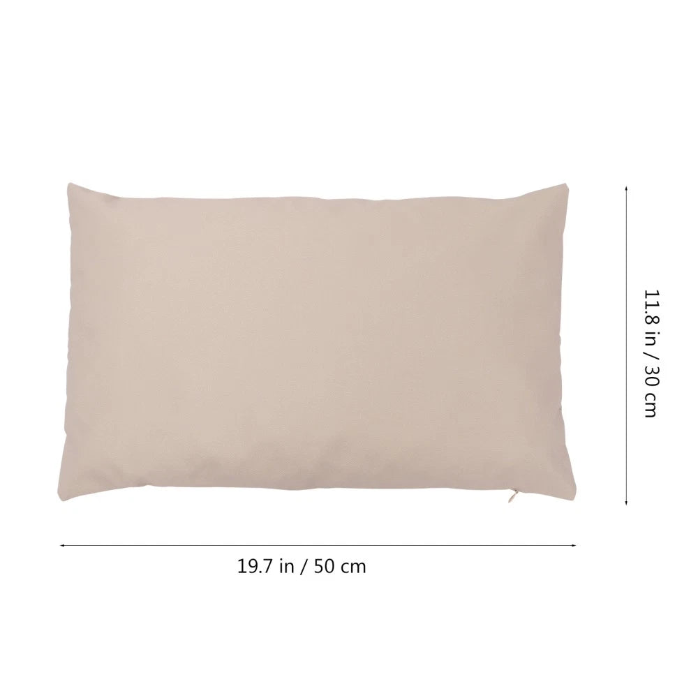 2 Pcs Waterproof Throw Pillowcase Protection Cover Outdoor Cushion Covers