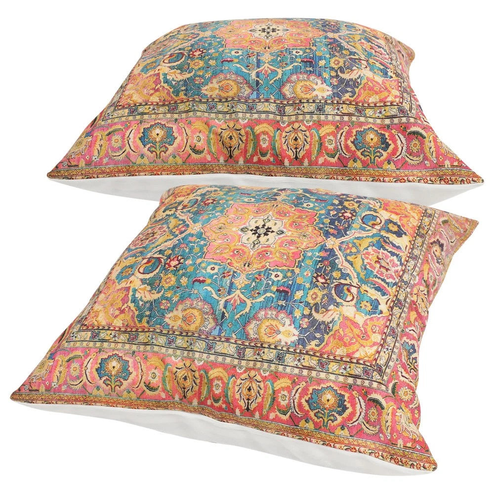 2 Pcs Pillow Case Throw Cushion Cover Boho Style Living Room Covers
