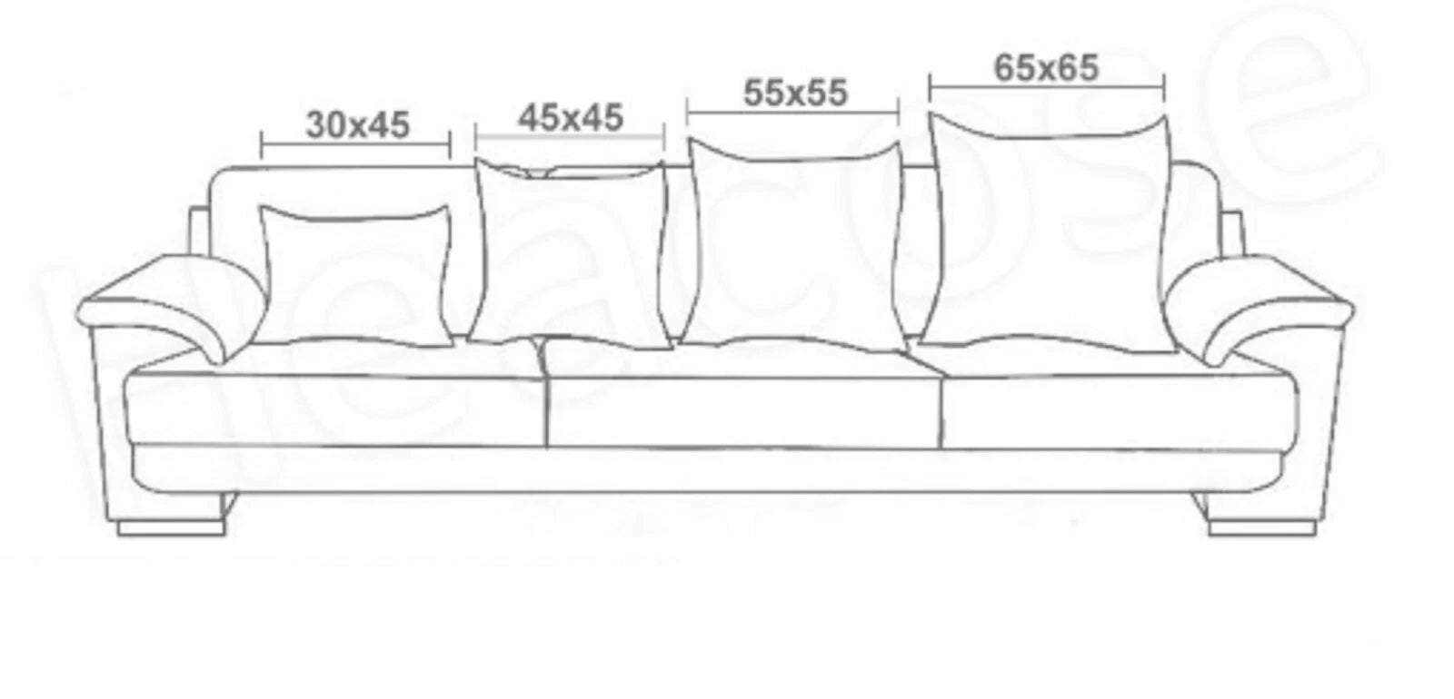 1x 45x45cm Sofa Cushion Cover Pillow Case Christmas Xmas Quality Santa Claus UK