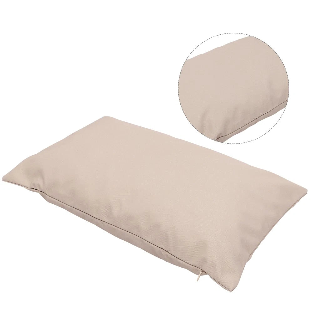 2 Pcs Waterproof Throw Pillowcase Protection Cover Outdoor Cushion Covers