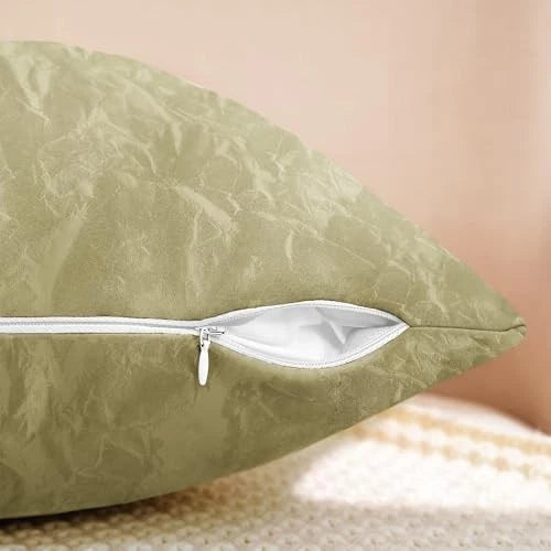 2 Pack Marble Pattern Cushion Cover Home Decor 18" x 18" (Pack of 2) Olive