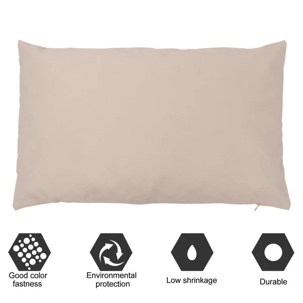 2 Pcs Waterproof Throw Pillowcase Protection Cover Outdoor Cushion Covers