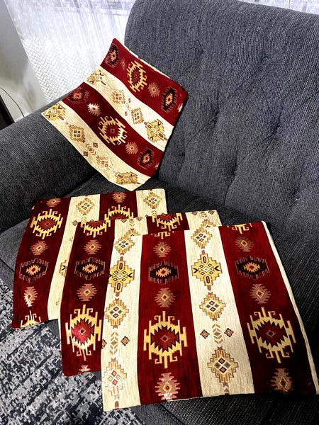 4 Turkish Kilim Pillow Cushion Cover Case 17x17" NEW