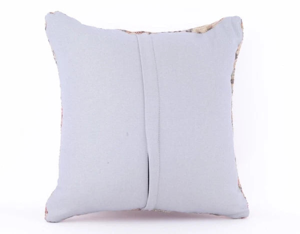 18x18" Vintage Indian Cushion Cover Throw Indian Jute Handmade Kilim Pillow