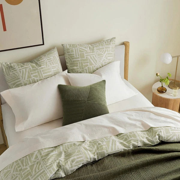 26x26 inches Euro Pillow Shams Set of 2 Olive Green Corduroy Decorative Throw...