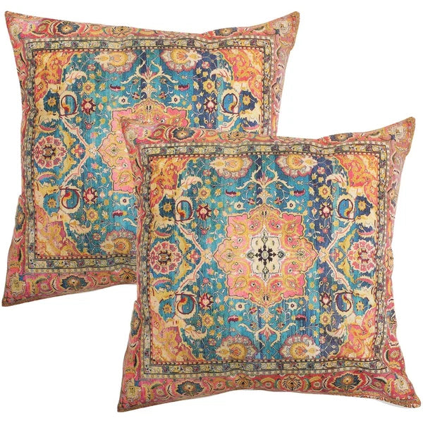 2 Pcs Pillow Case Throw Cushion Cover Boho Style Living Room Covers
