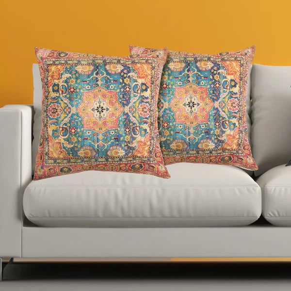 2 Pcs Pillow Case Throw Cushion Cover Boho Style Living Room Covers