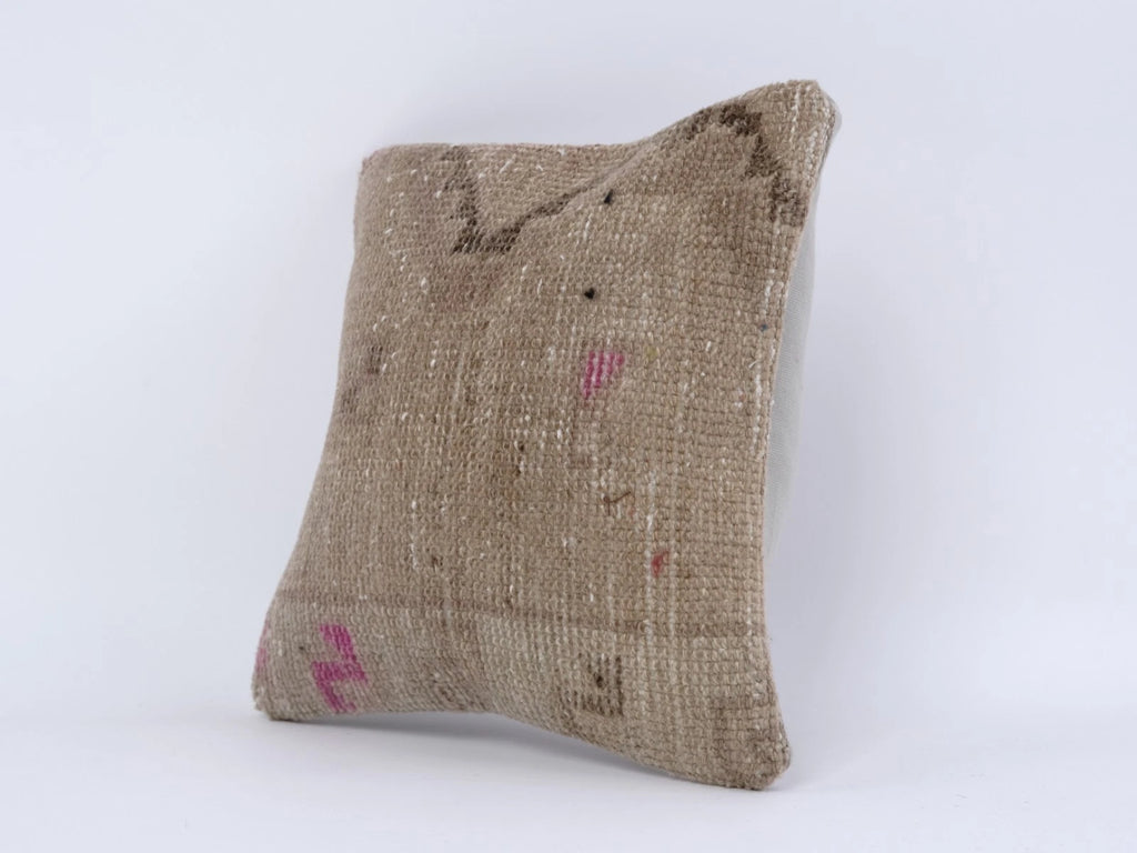 Handwoven Pillow Cover, Turkish Carpet Pillow, Kilim Pillow, 12x12 Pillow Cover