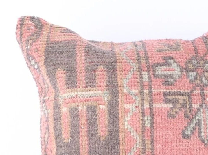 18"x18" 45x45 Hand Knotted Turkish Anatolian Vintage Pillow Cover Cushion