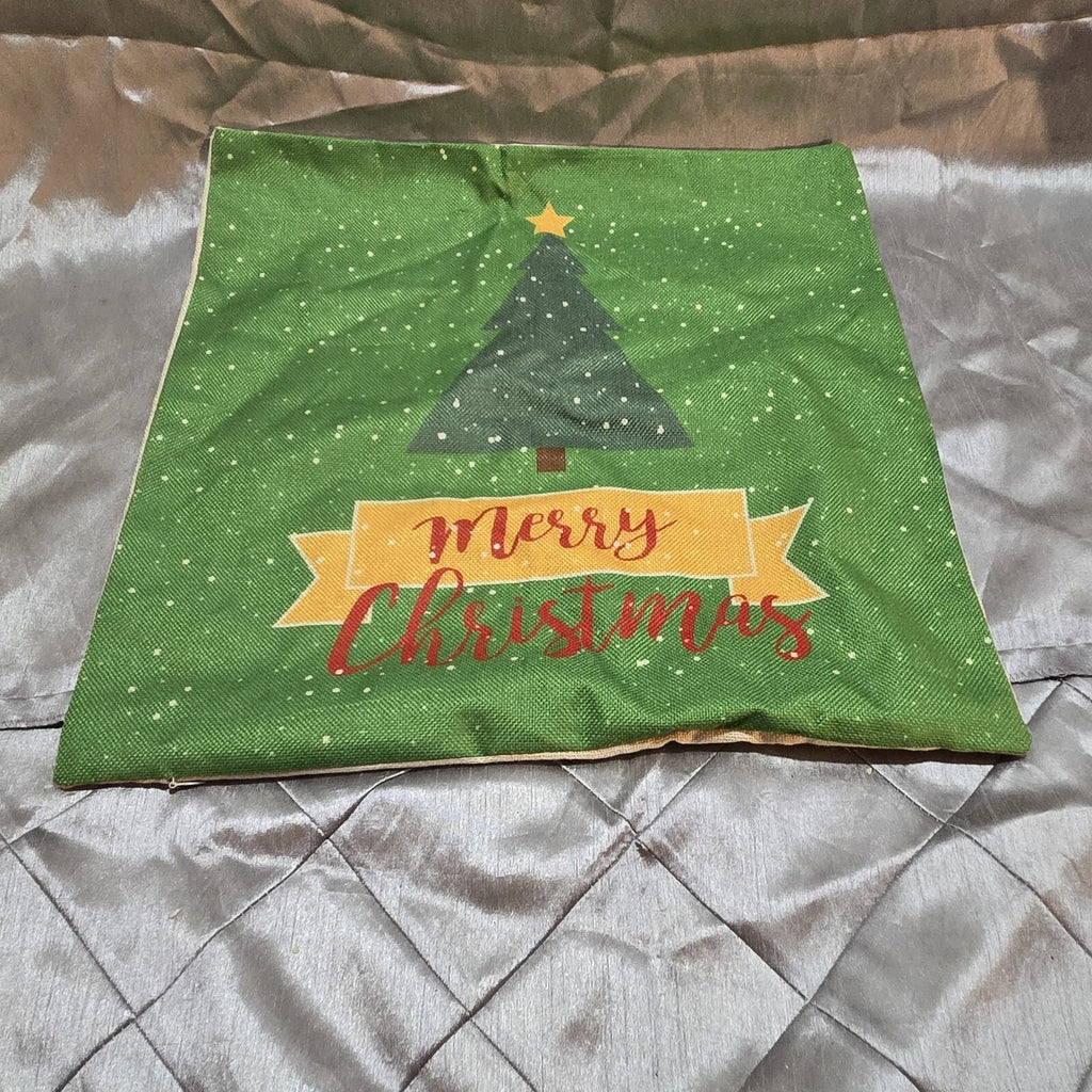Christmas Tree Pillow Case Sofa Throw Cushion Cover Home Decor