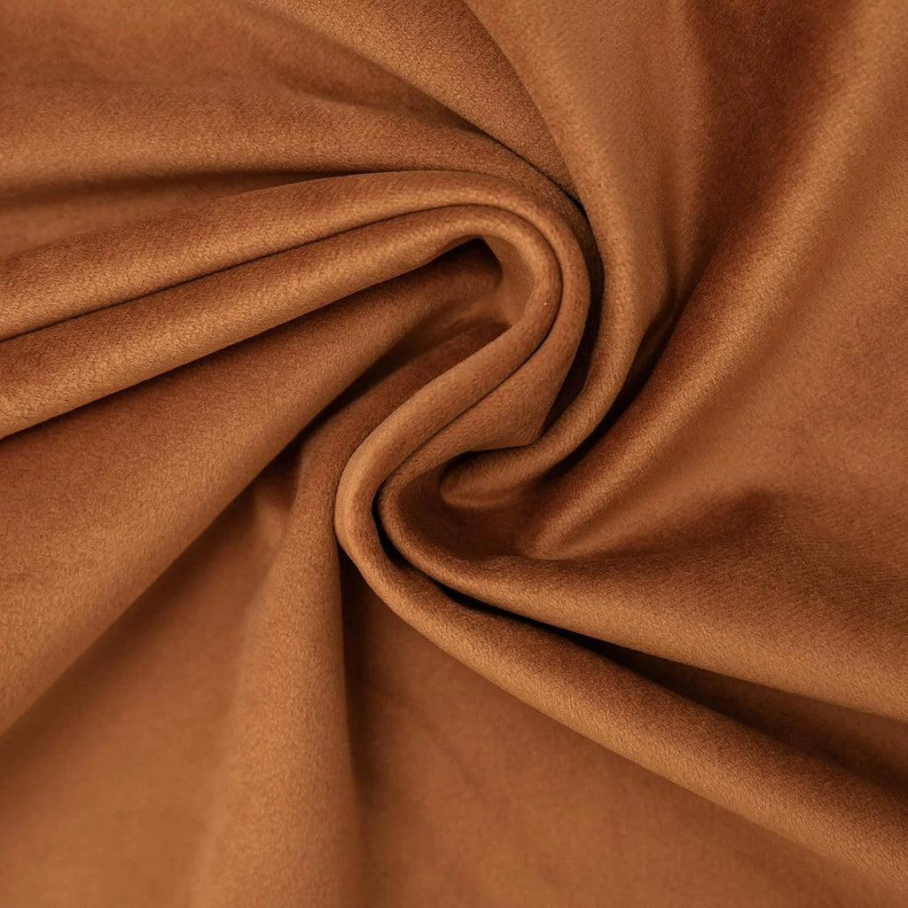 Burnt Orange Soft Velvet Throw Pillow Covers 18X18 Inch Set of 2 for Sofa Couch