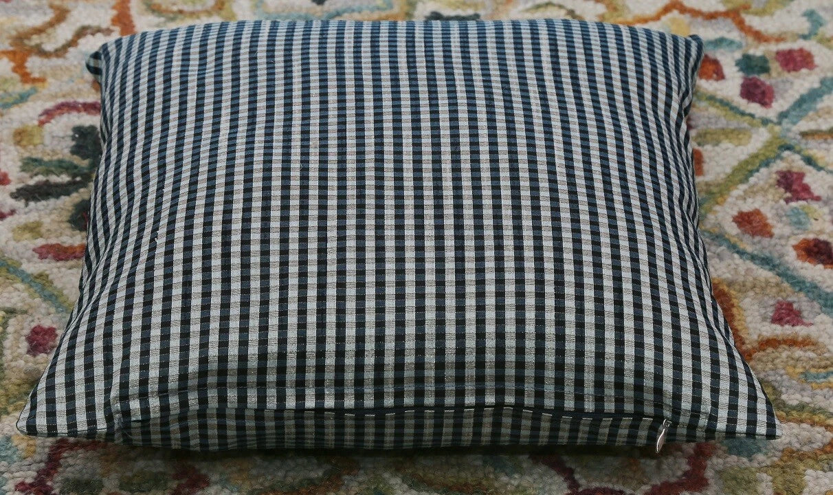 Ethnic 16 " Striped Indian Dupioni Brocade Silk Pillow/Cushion Cover Multi Color