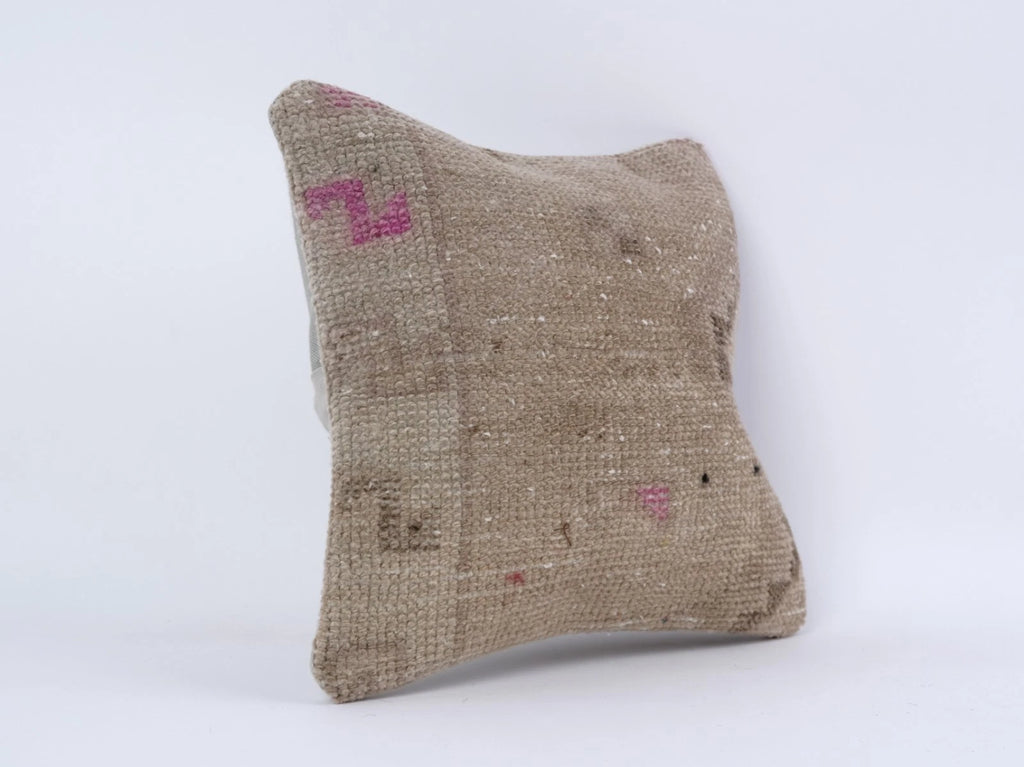 Handwoven Pillow Cover, Turkish Carpet Pillow, Kilim Pillow, 12x12 Pillow Cover