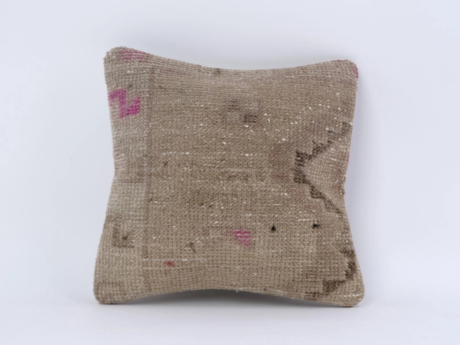Handwoven Pillow Cover, Turkish Carpet Pillow, Kilim Pillow, 12x12 Pillow Cover