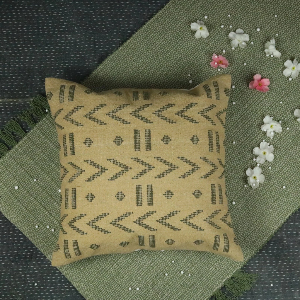 Moroccan style Sabra pillow cover elegant yellow cushion cover for outdoor decor