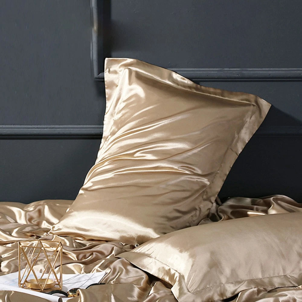 Sofa Cushion Cases Silk Bedding Accessories Silk Throw Sleeping Pillows Cover