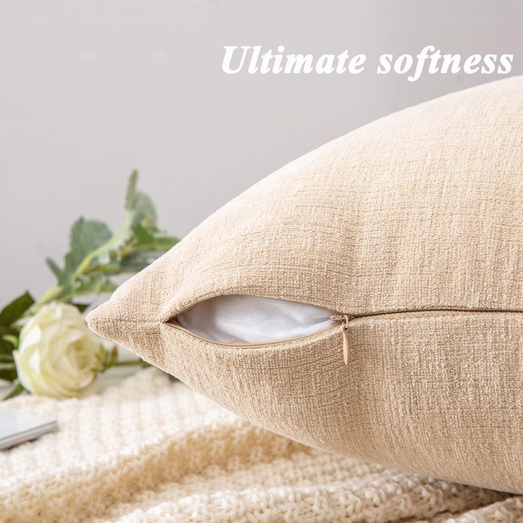 GAWAMAY Decorative Square Throw Pillow Covers 18"x18" Inch Set of 4, Super So...