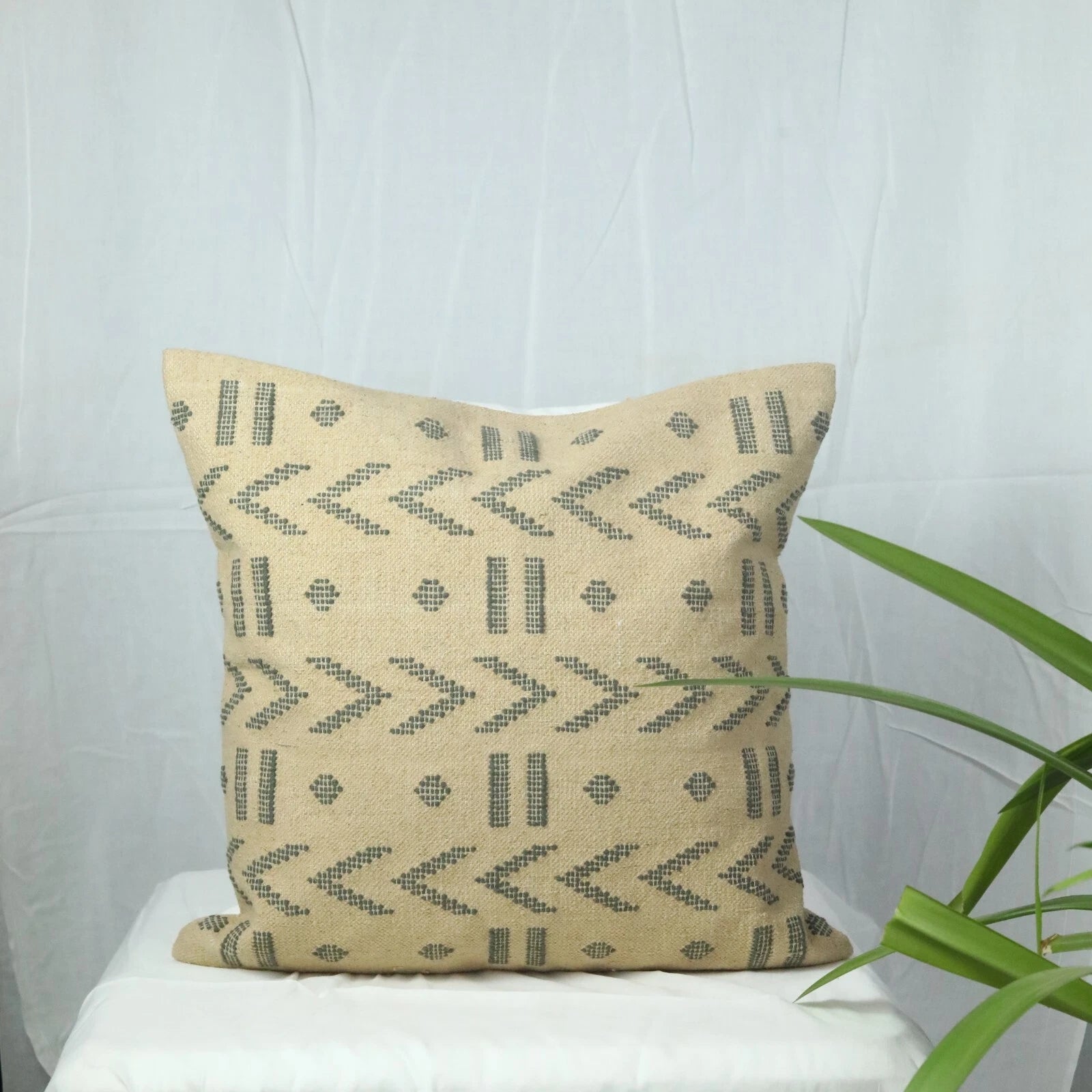 Moroccan style Sabra pillow cover elegant yellow cushion cover for outdoor decor