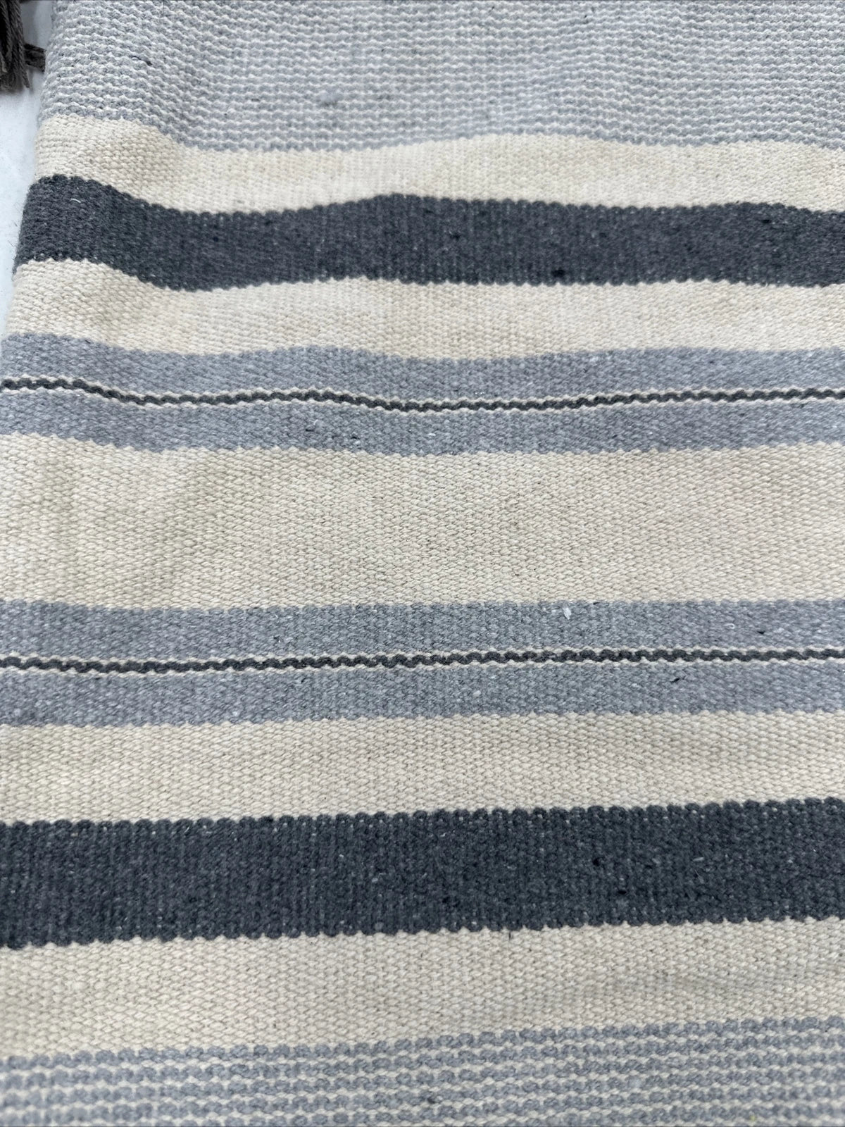Hobby Lobby Throw Pillow Cover Sofa Cushion Farmhouse Gray Striped Boho 20"x20"