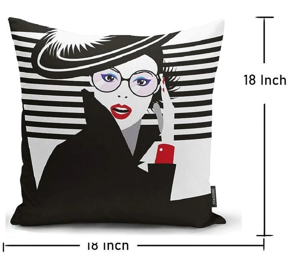 Ysahome Fashion Belle Home Decor Throw Pillow Case Fancy Theme Decorative 18x18