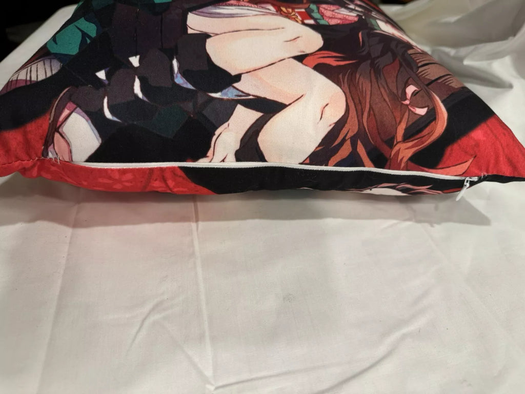 Demon Slayer Anime Throw Pillow Case Cover Home Sofa Decor Square Cushion Case