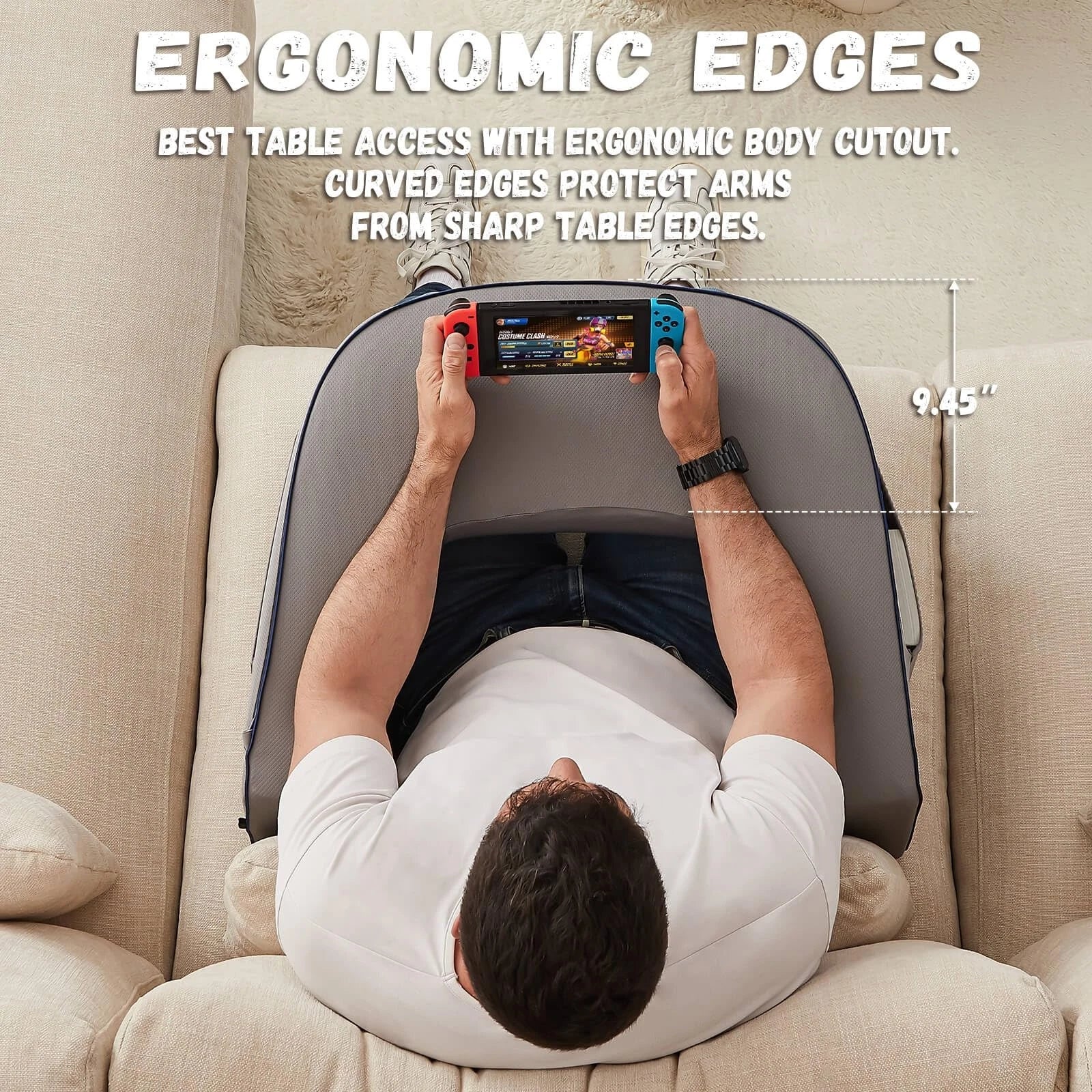 Reading Pillow for Gaming, Extra Large Laptop Pillow for Adult, Memory Foam L...