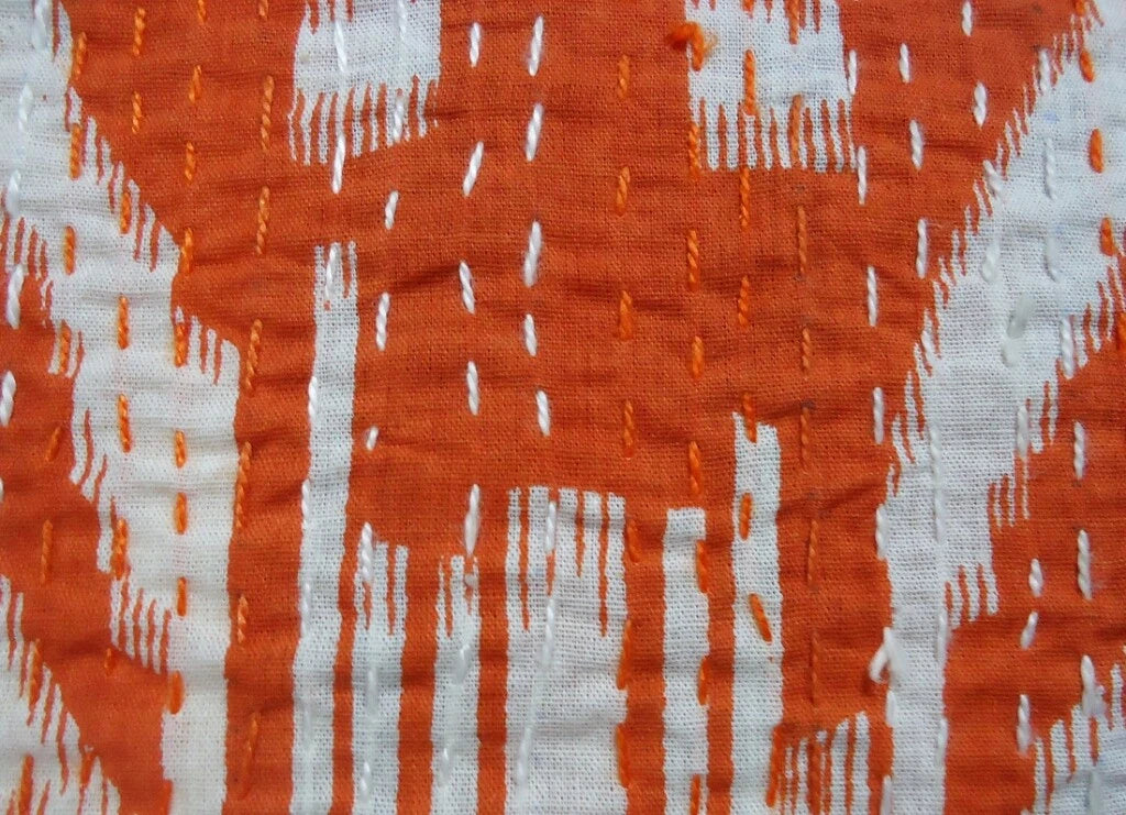 Ethnic Cushion Cover Indian Handmade Ikat 16 x 16 in Hippie Sofa Car Pillow Case