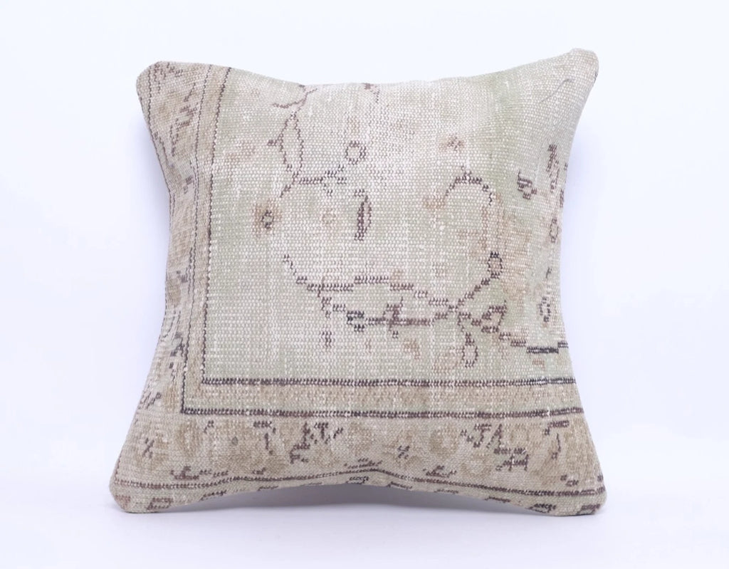 Hand Woven Kilim Rug Pillow Case 20" Vintage Handmade Jute Throw Cushion Cover