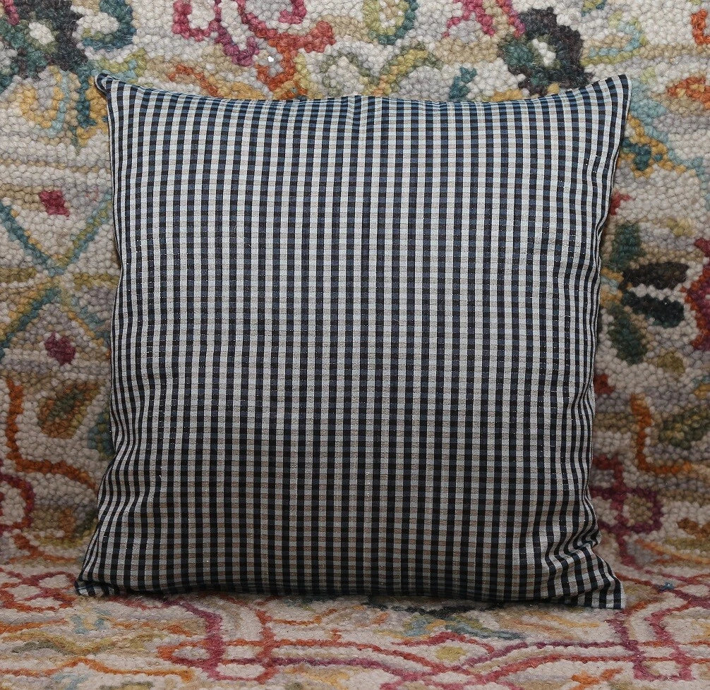 Ethnic 16 " Striped Indian Dupioni Brocade Silk Pillow/Cushion Cover Multi Color