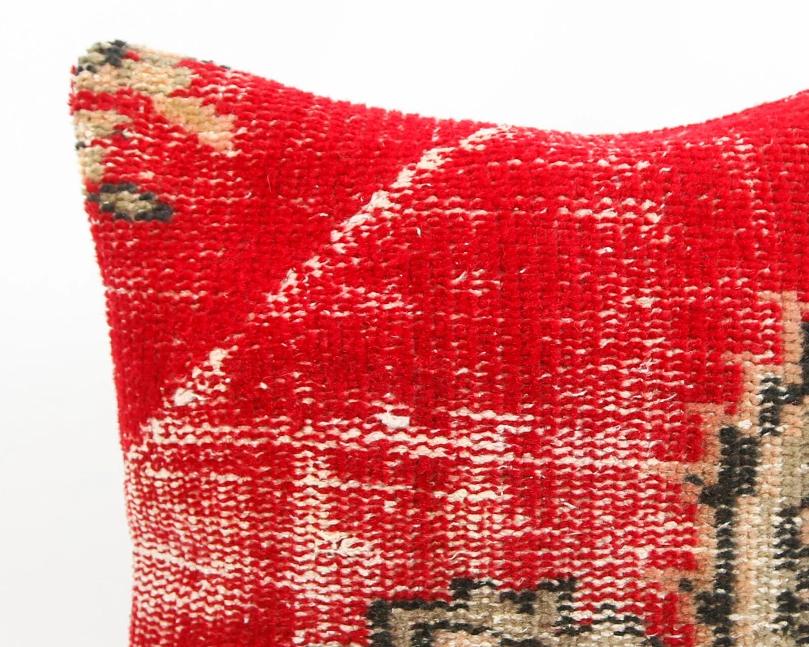 Handwoven Pillow Cover, Turkish Carpet Pillow, Kilim Pillow, 16x16 Pillow Cover