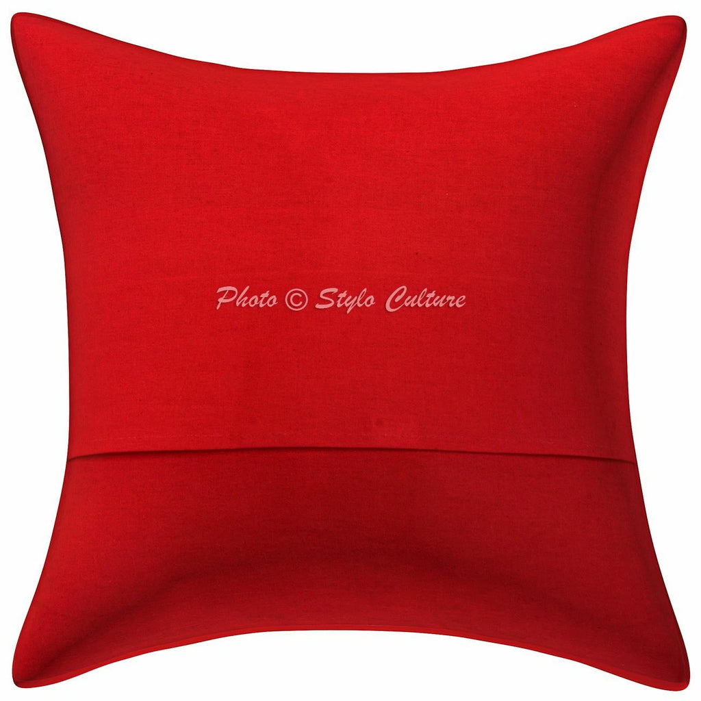 Patchwork Cushion Cover Ethnic Sofa Cover Indian Decorative Bohemian Home Decor