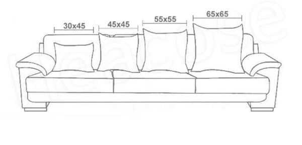 1x 45x45cm Sofa Cushion Cover Pillow Case Christmas Snow Flake Xmas Decoration
