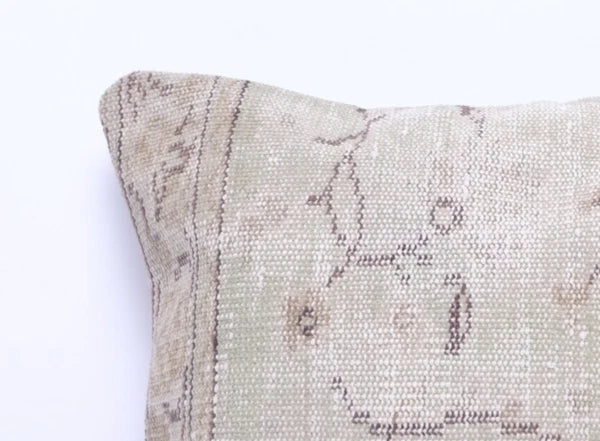 Hand Woven Kilim Rug Pillow Case 20" Vintage Handmade Jute Throw Cushion Cover