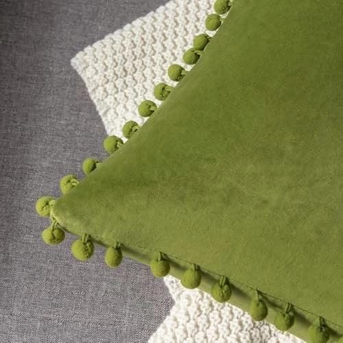 Couch Pillow Cases 22x22: 2 Pack Cozy Soft 22" x 22" (Pack of 2) Chartreuse