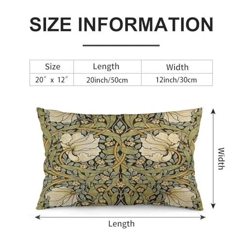 Pimpernel William Morris Throw Pillow Covers 12x20 Inch 12"x20" Color 5