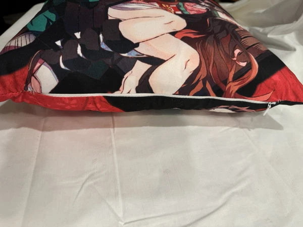 Demon Slayer Anime Throw Pillow Case Cover Home Sofa Decor Square Cushion Case