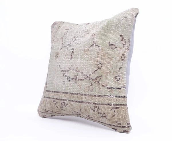 Hand Woven Kilim Rug Pillow Case 20" Vintage Handmade Jute Throw Cushion Cover