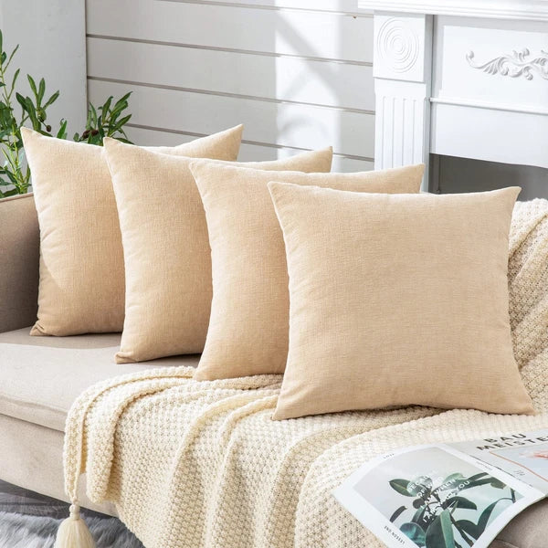 GAWAMAY Decorative Square Throw Pillow Covers 18"x18" Inch Set of 4, Super So...
