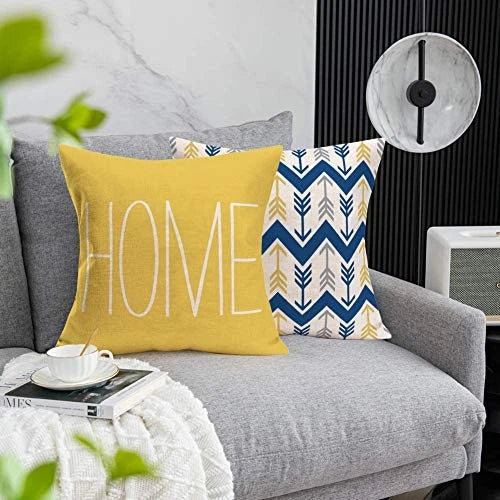 Fukeen Set of 4 Throw Pillow Covers Modern 18" x 18" (Pack of 4) Home Geometric