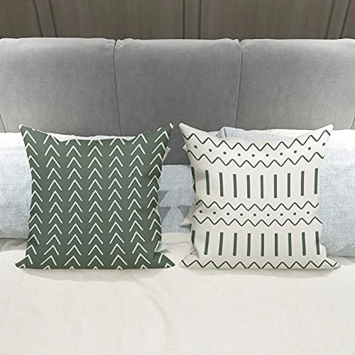 Pillow Covers 16x16 Set of 4, Modern Sofa 16" x 16" (Pack of 4) Aqua Green