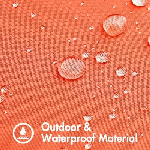 Set of 2 Outdoor Waterproof Pillow Covers 16" x 16" (Pack of 2) Coral Red