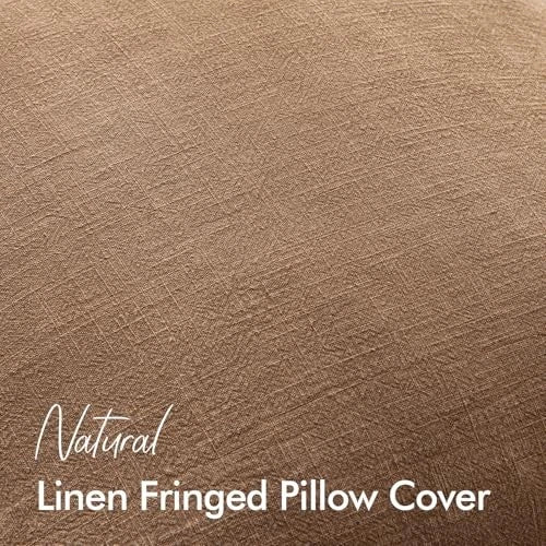 Set of 2 Decorative Throw Pillow Covers 18×18 Inch 18" x 18" (Pack of 2) Brown