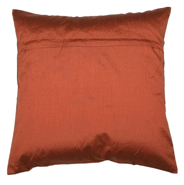 16" Indian Mandala Dupion Brocade Silk Ethnic Decor Cushion/Pillow Cover Sienna