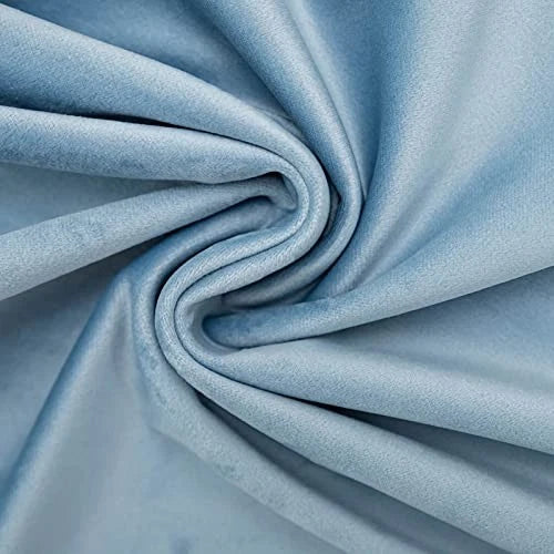 Couch Velvet Throw Pillow Covers 22x22 inch 22" x 22" (Pack of 2) Light Blue
