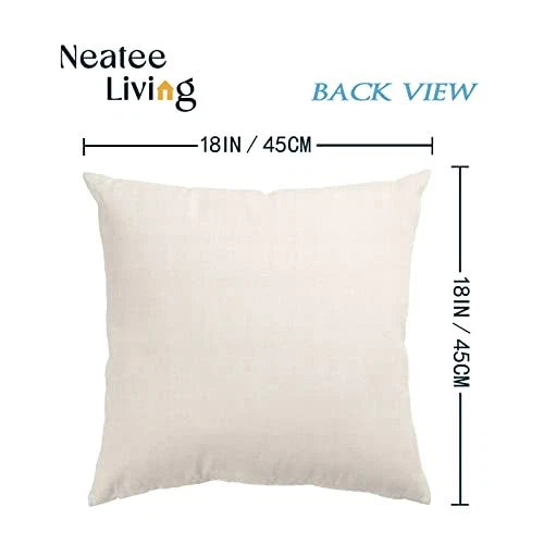 Daisy Pillow Covers 18x18 Set of 4 Summer 18" x 18" (Pack of 4) B-summer 08